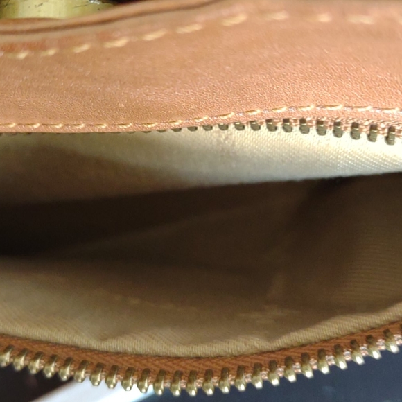 Monsac Tote Handbag Medium Brown Excellent - Picture 7 of 8